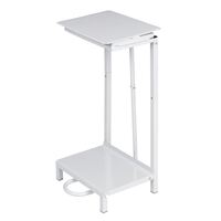 Jantex Free Standing Sack Holder in White Made of Steel Pedal Operated