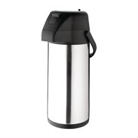 Olympia Topped Pump Action Airpot Stainless Steel with Double Wall 3Ltr