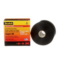 Scotch® Super 88 Vinyl Elektro-Isolierband, Schwarz, 50,8 mm x 33 m, 0,22 mm