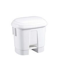 Pedal bins with coloured lids 30L
