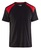 T-Shirt schwarz/rot