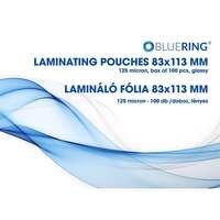 Bluering lamináló fólia 83x113mm, 125 micron, 100db/doboz (LAMM83113125MIC)