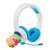 BuddyPhones School+ sztereó Bluetooth headset kék-fehér (BT-BP-SCHOOLP-BLUE)