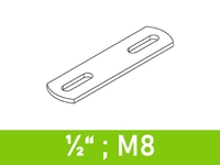 Steg für Bügelschrauben 1/2" (21,3 mm) - M8