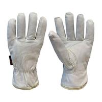 Ivory Driver - Size 10 Ivory 100% Cotton Fleece Liner Glove (Pair)