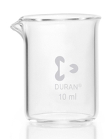 10ml Beakers glass DURAN® low form