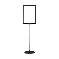 Tischaufsteller / Kundenstopper / Plakatständer „Serie KR“ | schwarz ähnl. RAL 9005 DIN A4