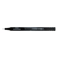 Tűfilc ZEBRA Technical Drawing Pen 0,1 mm fekete