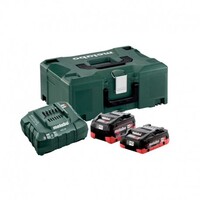 Metabo 685136000 Set bateria y cargador básico 1x LiHD 4Ah y 1x LiHD 5,5Ah Con maletín MetaLoc