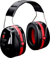 3M H540ASV PELTOR OPTIME III EARMUFFS 35 DB BLACK/RED HEADBAND