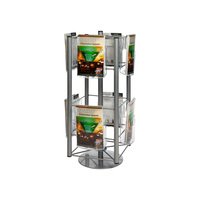 Countertop Rotating Stand / Leaflet Display / Tabletop Leaflet Stand / Leaflet Table Display "Dreha” | A5 8 approx. 8 kg
