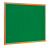 Bi-Office Earth Executive Green Felt Notice Board with Oak Finish Frame 180x120cm left view