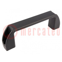 Holder; polyamide; black; H: 52mm; L: 170mm; W: 28mm; handle