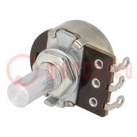 Potentiometer: shaft; single turn; 470kΩ; 200mW; ±30%; soldered