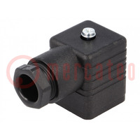 Connector: valve connector; plug; form A; 18mm; female; PIN: 4; PG11