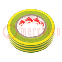 Tape: electrical insulating; W: 15mm; L: 10m; Thk: 130um; rubber