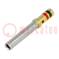Contact; female; gold-plated; ECTA 544; for cable; 10A; 100pcs.