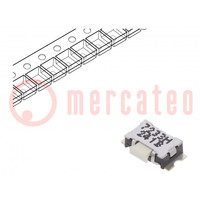Microswitch TACT; SPST-NO; Pos: 2; 0.05A/32VDC; SMT; none; 4N; KSS