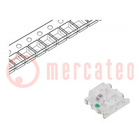 LED; SMD; 0805; rojo; 2,8÷10mcd; 2x1,25x0,4mm; 130°; 2,1÷2,6V; 20mA