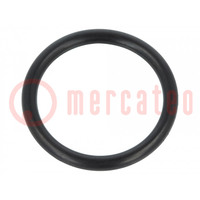 O-ring gasket; NBR caoutchouc; Thk: 3mm; Øint: 24mm; black