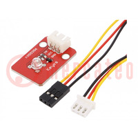 Modul: LED; 2÷2,5VDC; Abm: 31x21mm; Arduino; ØLED: 3mm