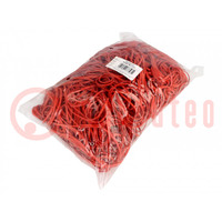 Rubber bands; Width: 3mm; Thick: 1.5mm; rubber; red; Ø: 70mm; 1kg