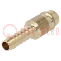 Quick connection coupling; 0÷35bar; brass; L: 44mm; 1000l/min