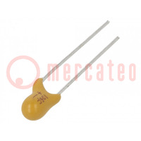 Condensatore: di tantalio; 10uF; 16VDC; THT; ±20%; -55÷85°C; 2,54mm