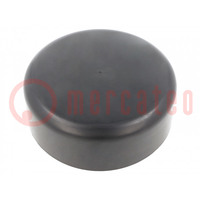 Bin; ESD; H: 45mm; Ø: 120mm; electrically conductive material