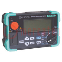 Meter: insulation resistance; LCD; VAC: 2÷600V; VDC: 2÷600V; IP40