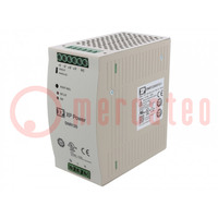 Power supply: switched-mode; for DIN rail; 120W; 12VDC; 10A; 84%