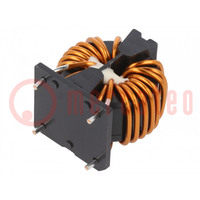 Inductor: wire with current compensation; THT; 2.5mH; 4.62mΩ