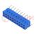 Socket; PCB to PCB; female; Dubox®; 2.54mm; PIN: 20; THT; 2A; blue