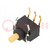Switch: push-button; Pos: 2; SPDT; 0.4A/28VDC; (ON)-ON; Body: black