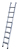 Produktbild - Aluminium Stufen Anlegeleiter (eloxiert) , 10 Stufen , Länge 2,59 m