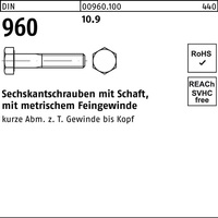 Sechskantschraube DIN 960 Schaft M20x1,5