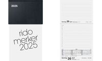 rido idé Tischkalender "Merker Miradur", 2025, schwarz (6250363)