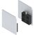 Produktbild zu SOLIDO 80 Set placchette copertura p.profilo montaggio parete anod.argento