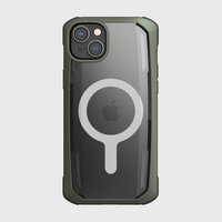1_Raptic X-Doria Secure Case iPhone 14 mit gepanzerter MagSafe-Hülle grün