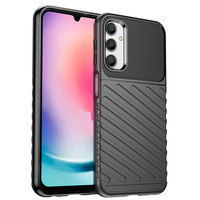 1_Thunder Case Hülle für Samsung Galaxy A24 4G Silikon Armor Case schwarz