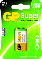 GP Batteries Super Alkaline 9V Wegwerpbatterij