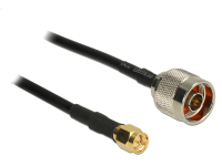 DeLOCK 15m, N/SMA coax-kabel CFD200 Zwart