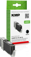 KMP C107BKX inktcartridge Zwart