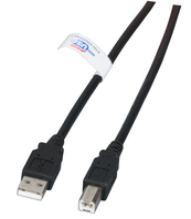 EFB Elektronik K5203.1,8 USB-kabel 1,8 m USB 2.0 USB A USB B Zwart
