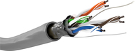 Goobay 68706 hálózati kábel Szürke 100 M Cat5e F/UTP (FTP)