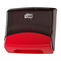 Tork 654008 distributeur de serviettes en papier Distributeur de papier-toilettes par feuille Rouge