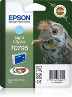 Epson Owl Singlepack Light Cyan T0795 Claria Photographic Ink