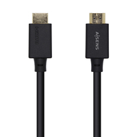 AISENS Cable HDMI V2.1 Ultra Alta Velocidad / HEC 8k@60Hz 48Gbps, A/M-A/M, Negro, 0.5m