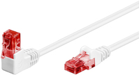 Goobay 51524 networking cable White, Red 3 m Cat6a U/UTP (UTP)