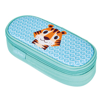 Herlitz 50038954 Etui Weiches Federmäppchen Polyester Blau, Grün